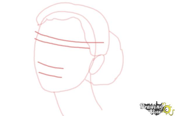 How to Draw Audrey Hepburn - Step 5 How to Draw Audrey Hepburn - Step 5