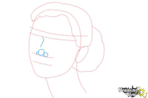 How to Draw Audrey Hepburn - Step 6 How to Draw Audrey Hepburn - Step 6
