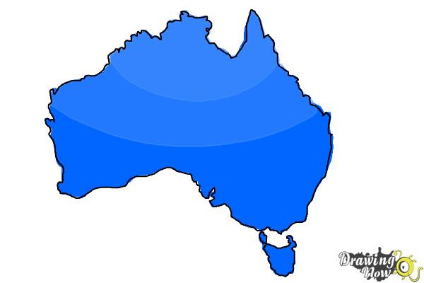 How to Draw Australia - Step 6