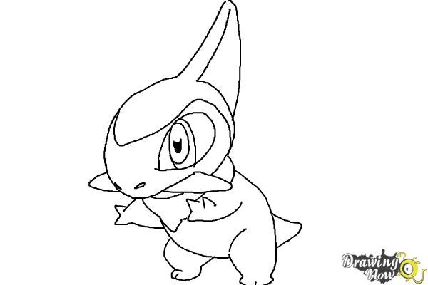 How to Draw Axew Pokemon - Step 9