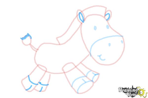 How to Draw a Zebra For Kids - Step 10