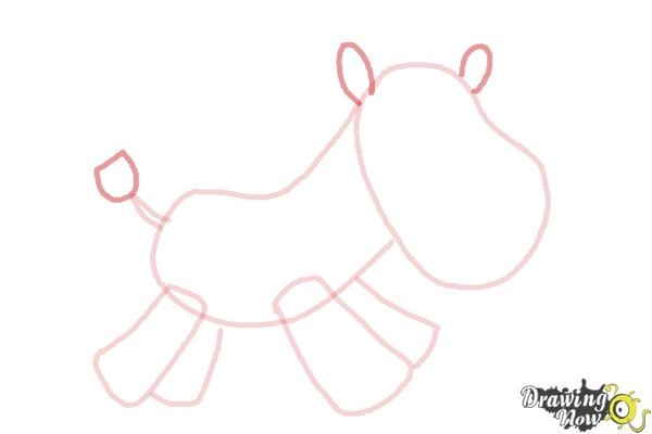 How to Draw a Zebra For Kids - Step 6