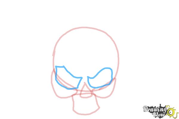 How to Draw a Skull on Fire - Step 5