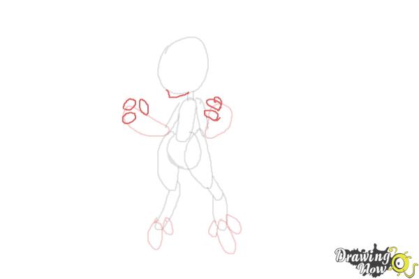 How to Draw Mega Mewtwo from Pokemon - Step 7