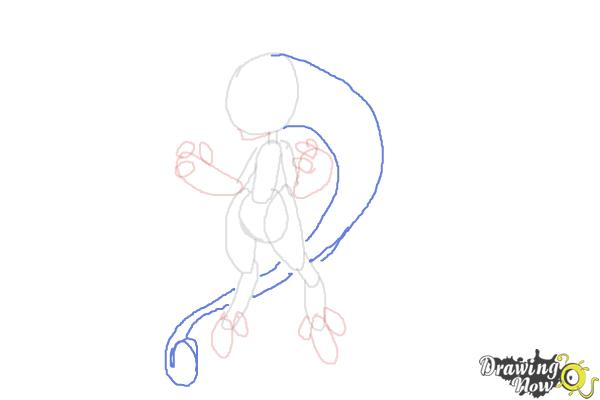 How to Draw Mega Mewtwo from Pokemon - Step 8