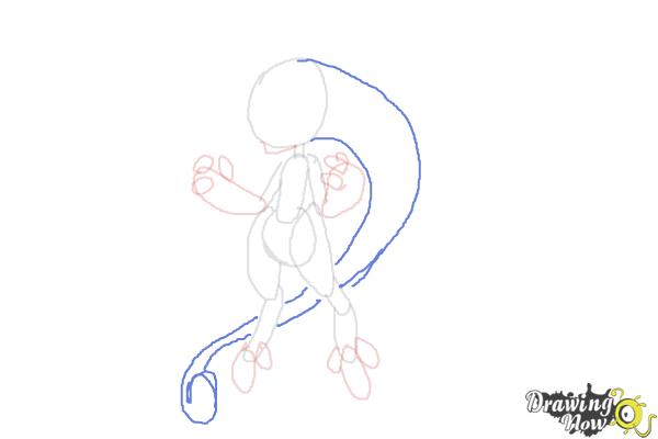How to Draw Mega Mewtwo from Pokemon - Step 8 How to Draw Mega Mewtwo from Pokemon - Step 8