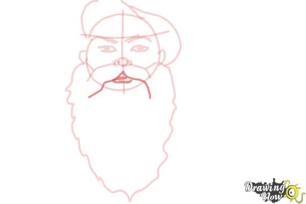 How to Draw Facial Hair - Step 7