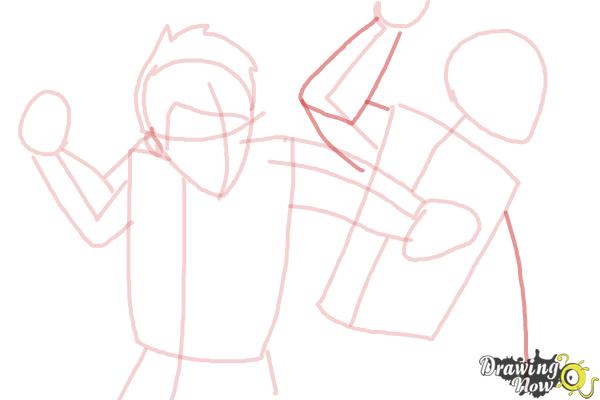 How to Draw a Fight Scene - Step 10