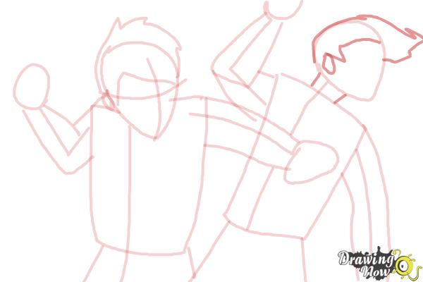How to Draw a Fight Scene - Step 12