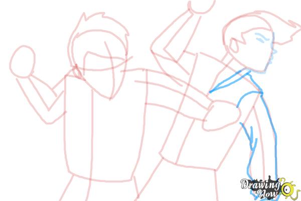 How to Draw a Fight Scene - Step 14