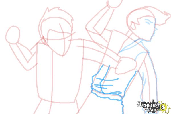 How To Draw A Fight Scene Drawingnow