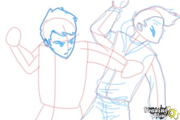 How to Draw a Fight Scene - Step 18 How to Draw a Fight Scene - Step 18
