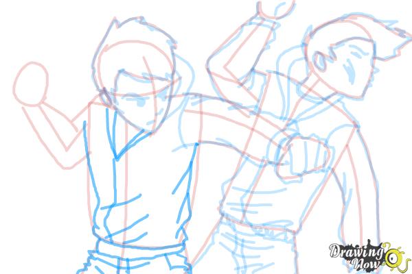 How to Draw a Fight Scene - Step 20