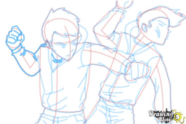 How to Draw a Fight Scene - Step 21