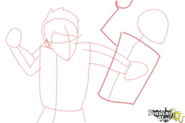 How to Draw a Fight Scene - Step 9