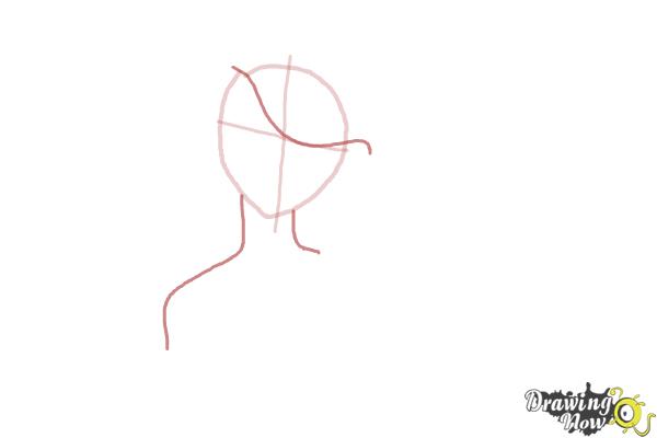 How to Draw Girl Hair - Step 3 How to Draw Girl Hair - Step 3