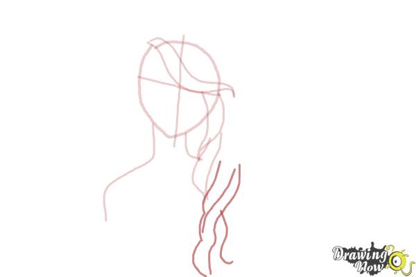 How to Draw Girl Hair - Step 5