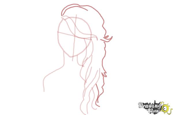 How to Draw Girl Hair - Step 6