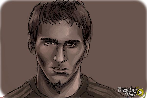 How to Draw Messi - Step 14