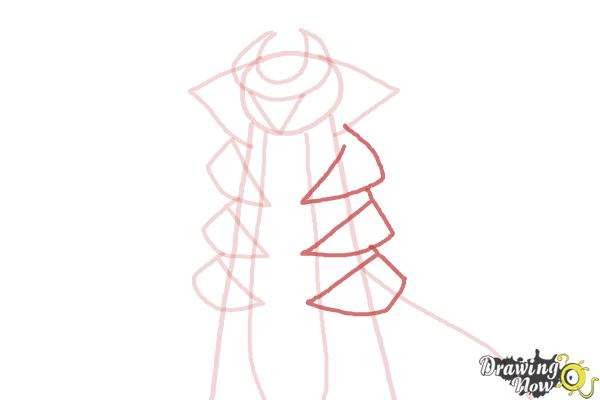 How to Draw Giratina - Step 6 How to Draw Giratina - Step 6