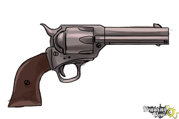 How to Draw Guns - Step 13