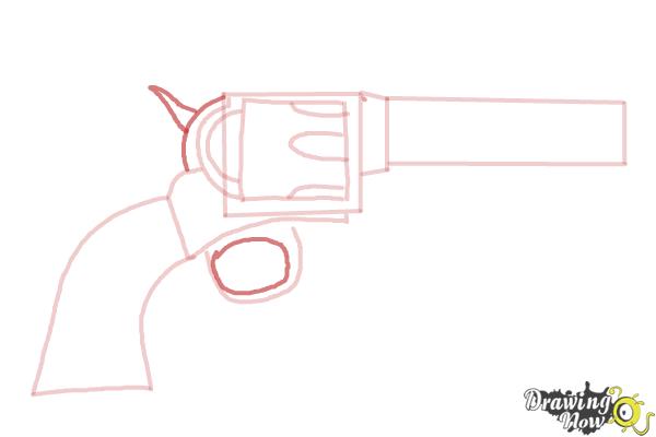 How to Draw Guns - Step 7
