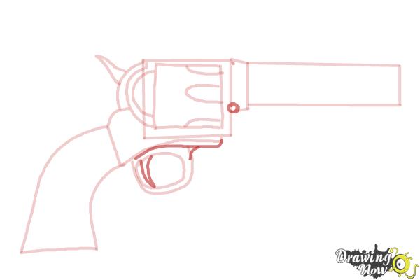 How to Draw Guns - Step 8