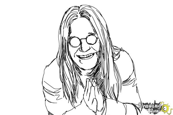 How to Draw Ozzy, Ozzy Osbourne - DrawingNow