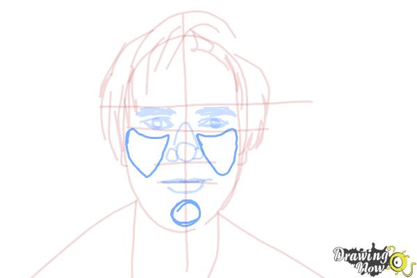 How to Draw Pewdiepie - Step 11