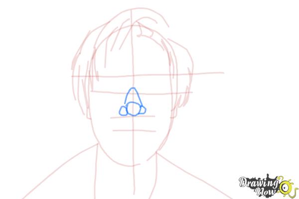 How to Draw Pewdiepie - Step 7