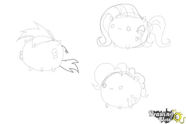 How to Draw My Little Pony Characters, Kawaii - Step 16 How to Draw My Little Pony Characters, Kawaii - Step 16