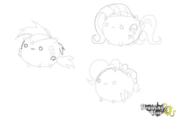How to Draw My Little Pony Characters, Kawaii - Step 17 How to Draw My Little Pony Characters, Kawaii - Step 17