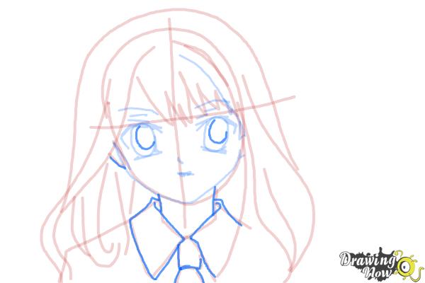 How to Draw Hermione Granger, Manga - Step 12