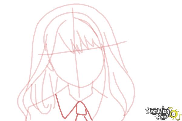 How to Draw Hermione Granger, Manga - Step 8