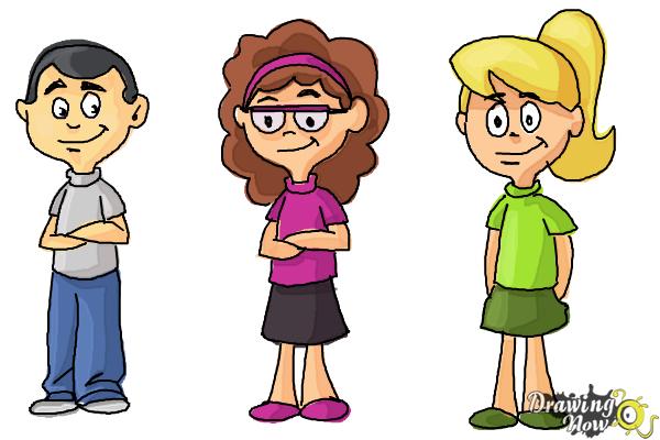 Animated People Drawings For Kids