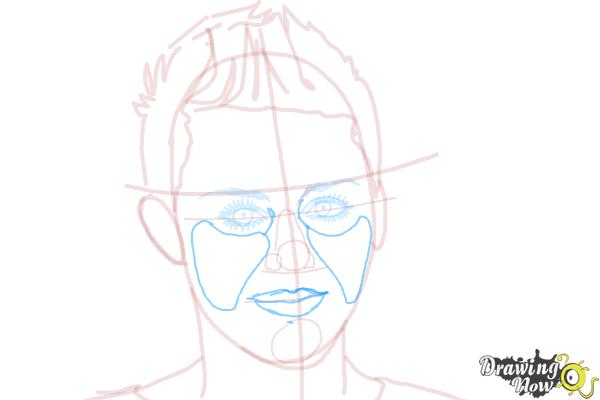 How to Draw Miley Cyrus - Step 10
