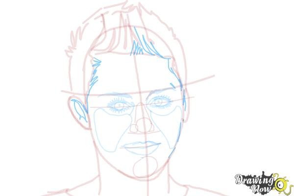 How to Draw Miley Cyrus - Step 11