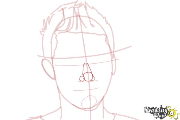 How to Draw Miley Cyrus - Step 7