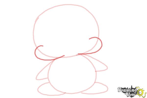 How to Draw a Cartoon Penguin - Step 5