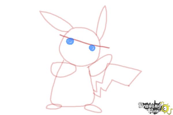 How to Draw Pikachu Step by Step - Step 6