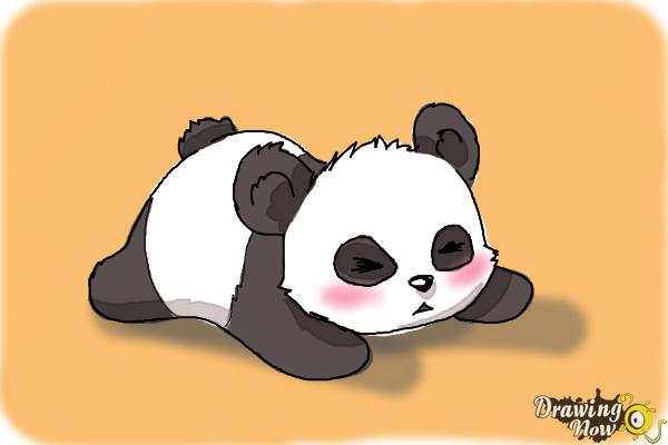 How to Draw a Baby Panda - Step 12