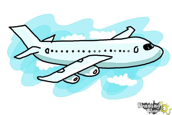 How to Draw a Jet Plane - Step 11