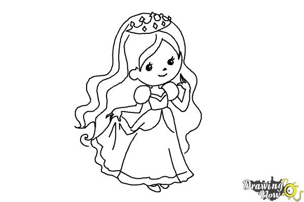 Cartoon Sketch Tutorial For Kids How To Draw A Princess for Adult