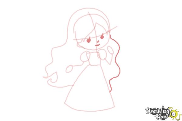 How to Draw a Princess For Kids - Step 6