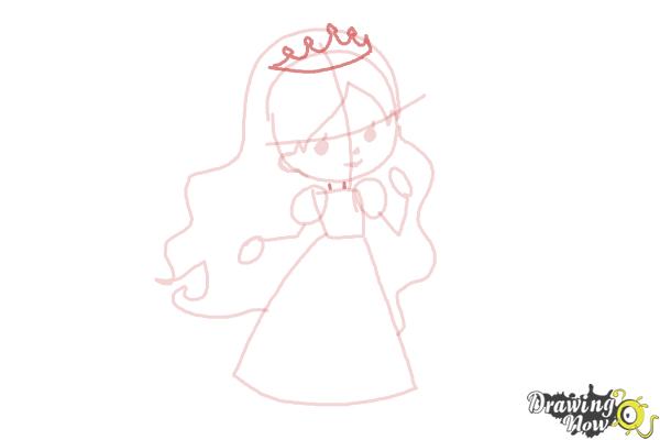 How to Draw a Princess For Kids - Step 7