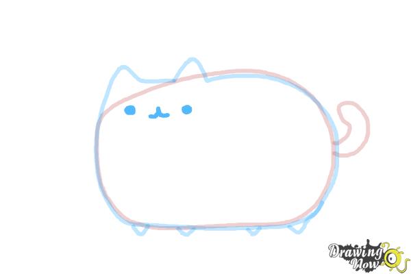 How to Draw Pusheen - Step 6