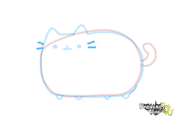 How to Draw Pusheen - Step 7