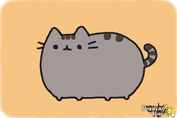 How to Draw Pusheen - Step 9