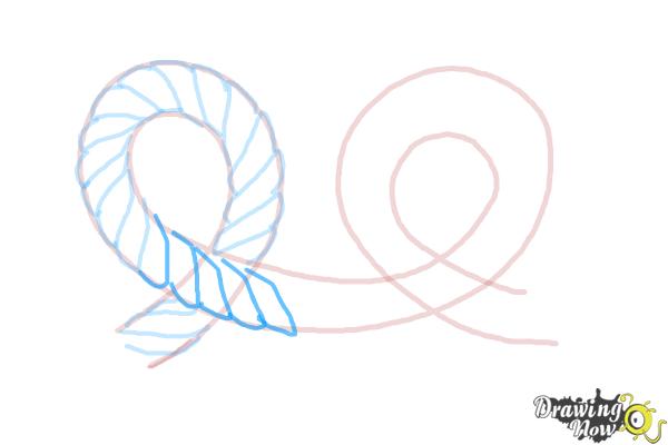 How to Draw a Rope - Step 7 How to Draw a Rope - Step 7