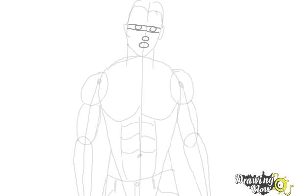 How to Draw Muscle Man - Step 7